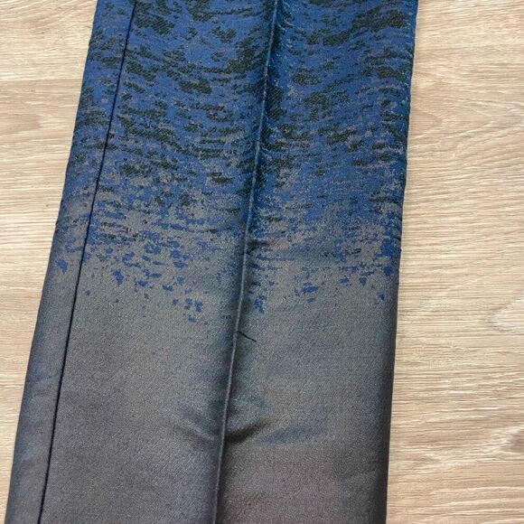 H&M Black and Navy blue Cotton Ankle Crop Front Slit Pants - Picture 3 of 11